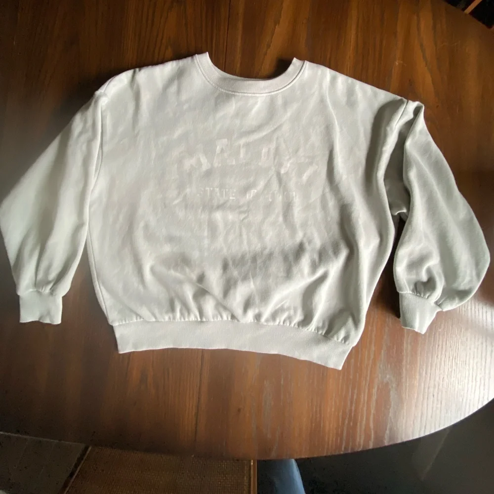 H&M Sage Green Malibu Graphic Sweatshirt Small - Picture 9 of 12